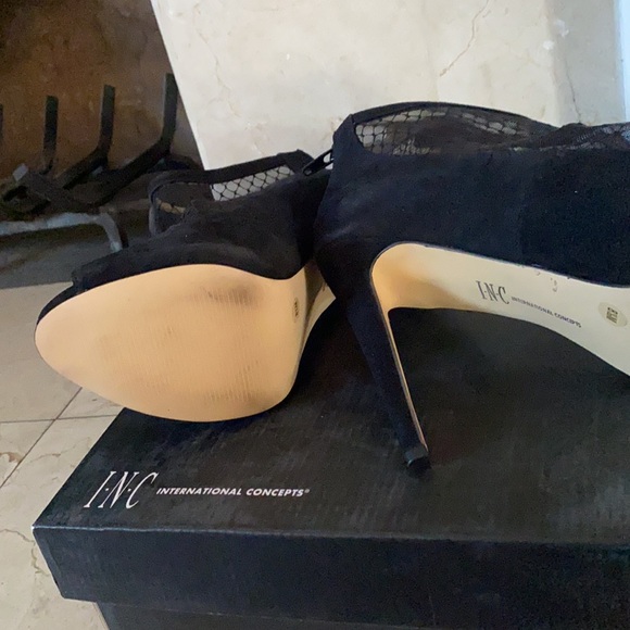 INC booties heels 8.5 suede New in box - Picture 3 of 3